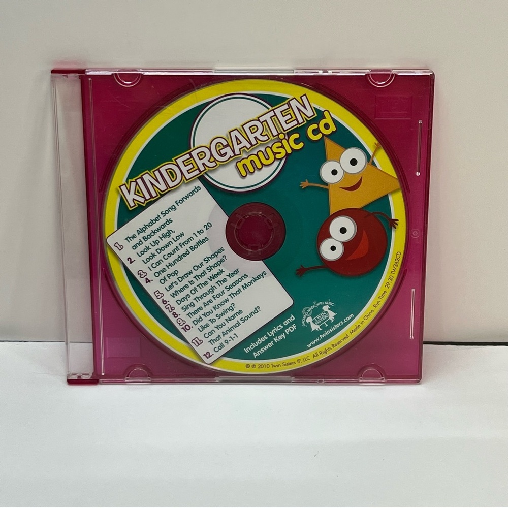 kindergarten‎ music cd twin sisters up 2010the alphabet song forwards and